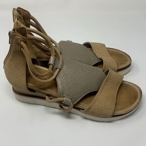 Dibatrue gladiator strappy comfort wedge sandals size 9
